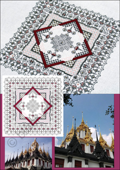 CH0220 - Red Thai Mandala - 4.50 GBP